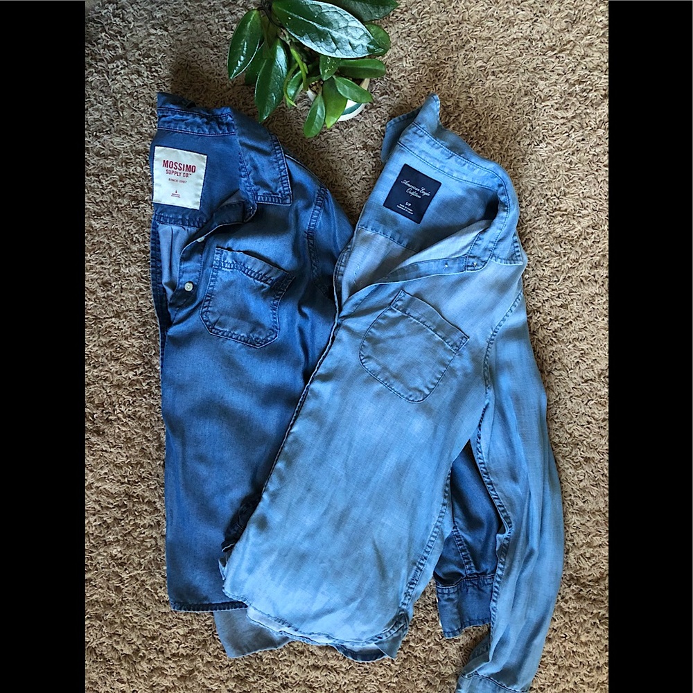 AE Denim button down bundle